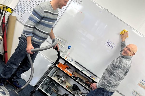 Engineers spring cleaning